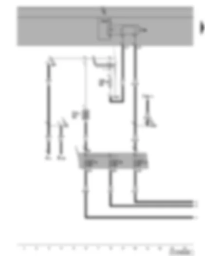 Wiring Diagram  VW TOURAN 2007 - Terminal 15 voltage supply relay 2