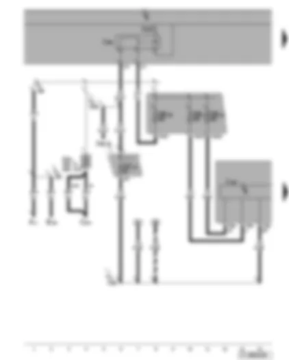 Wiring Diagram  VW TOURAN 2007 - ABS control unit - terminal 15 voltage supply relay - terminal 15 voltage supply relay 2