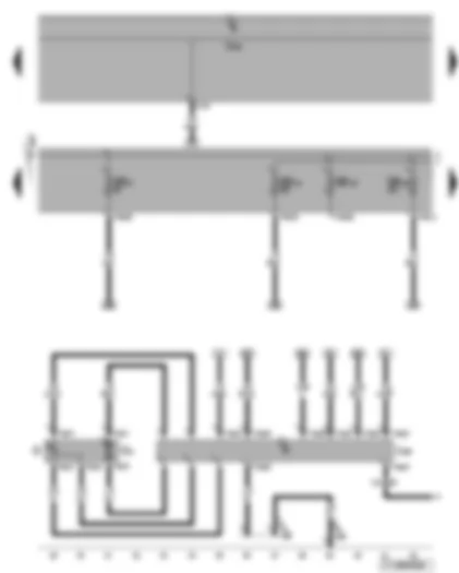 Wiring Diagram  VW TOURAN 2007 - Fuel pump control unit - fuel gauge sender - fuel pump