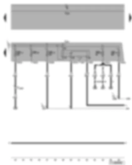 Wiring Diagram  VW TOURAN 2009 - Motronic current supply relay