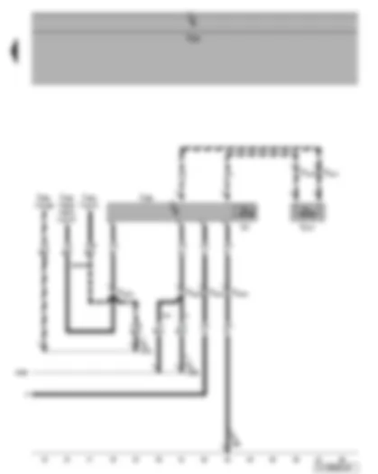 Wiring Diagram  VW TOURAN 2006 - Radiator fan control unit - radiator fan