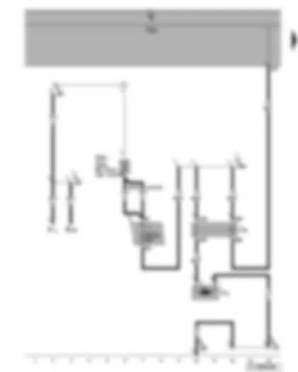 Wiring Diagram  VW TOURAN 2007 - Headlight washer system relay - headlight washer system pump