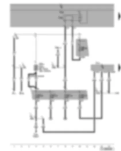 Wiring Diagram  VW TOURAN 2007 - Automatic gearbox control unit - terminal 15 voltage supply relay 2