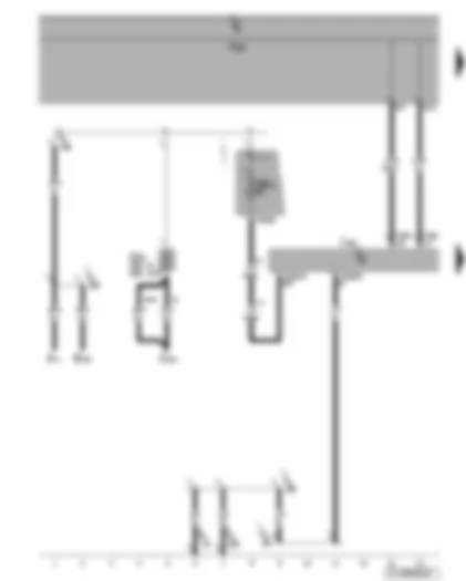Wiring Diagram  VW TOURAN 2007 - Steering column electronics control unit