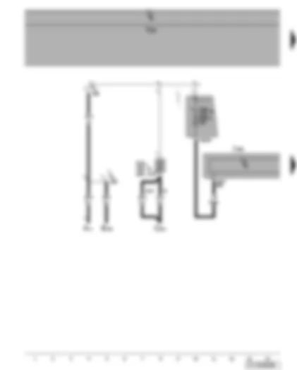 Wiring Diagram  VW TOURAN 2006 - Control unit with display for radio and navigation system