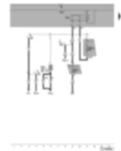 Wiring Diagram  VW TOURAN 2007 - Relay 2 for voltage supply of terminal 15