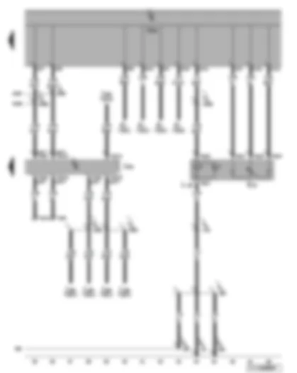 Wiring Diagram  VW TOURAN 2007 - Data bus diagnosis interface - illumination regulators