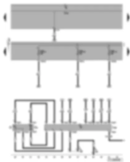 Wiring Diagram  VW TOURAN 2011 - Fuel pump control unit - fuel gauge sender - fuel pump