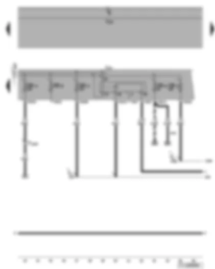 Wiring Diagram  VW TOURAN 2015 - Motronic current supply relay