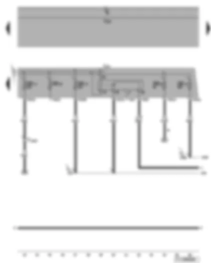 Wiring Diagram  VW TOURAN 2006 - Motronic current supply relay