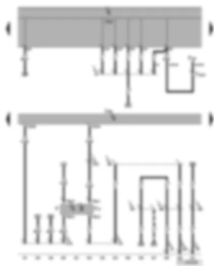 Wiring Diagram  VW TOURAN 2007 - Engine control unit - brake light switch - brake pedal switch