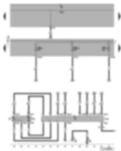 Wiring Diagram  VW TOURAN 2008 - Fuel pump control unit - fuel gauge sender - fuel pump
