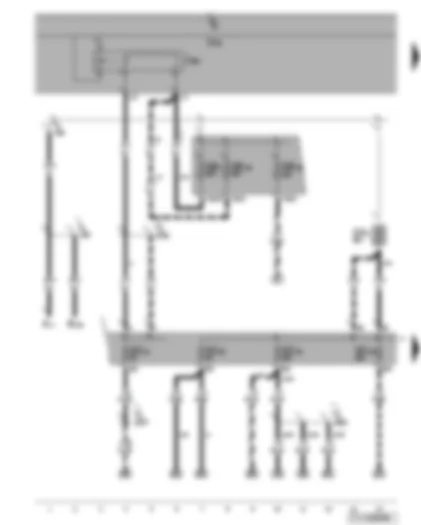 Wiring Diagram  VW TOURAN 2007 - Terminal 15 voltage supply relay 2