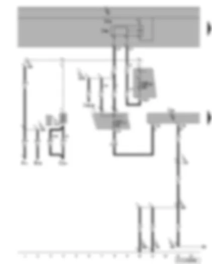 Wiring Diagram  VW TOURAN 2007 - Control unit for park assist steering - terminal 15 voltage supply relay 2