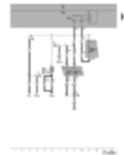 Wiring Diagram  VW TOURAN 2009 - Terminal 15 voltage supply relay 2