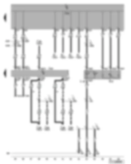 Wiring Diagram  VW TOURAN 2008 - Data bus diagnostic interface - illumination regulators