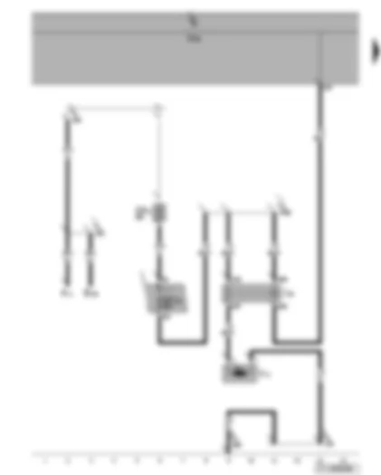 Wiring Diagram  VW TOURAN 2008 - Headlight washer system relay - headlight washer system pump