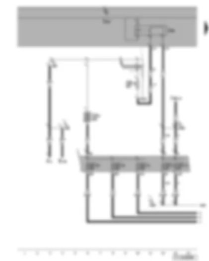 Wiring Diagram  VW TOURAN 2007 - Terminal 15 voltage supply relay 2