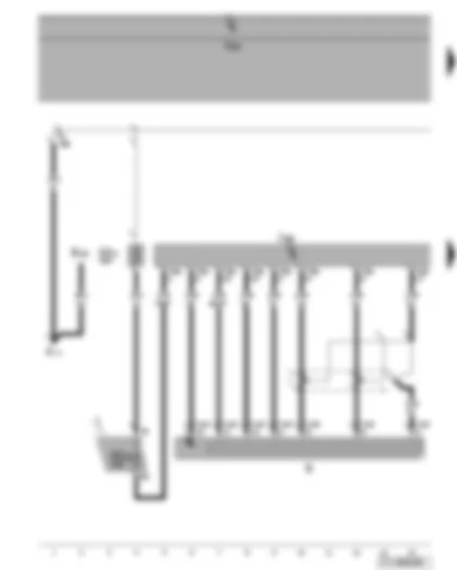 Wiring Diagram  VW TOURAN 2007 - Multimedia control unit - radio