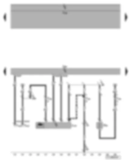 Wiring Diagram  VW TOURAN 2008 - Engine control unit - crankcase breather heater element