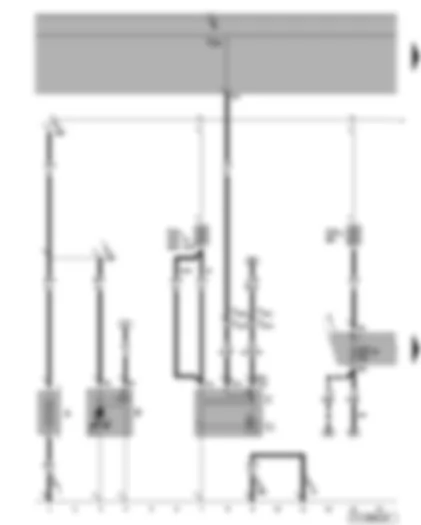 Wiring Diagram  VW TOURAN 2007 - Battery - alternator - starter - fuses