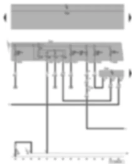 Wiring Diagram  VW TOURAN 2008 - Engine control unit - terminal 30 voltage supply relay
