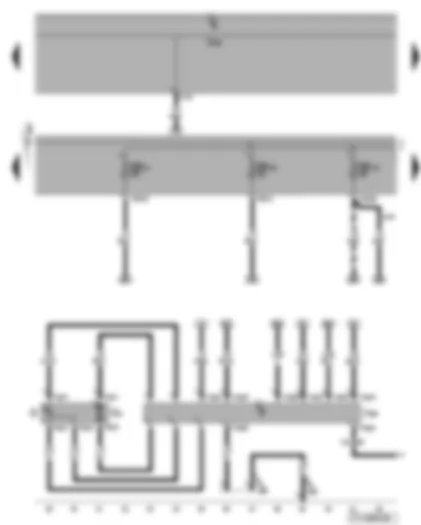 Wiring Diagram  VW TOURAN 2008 - Fuel pump control unit - fuel gauge sender - fuel pump