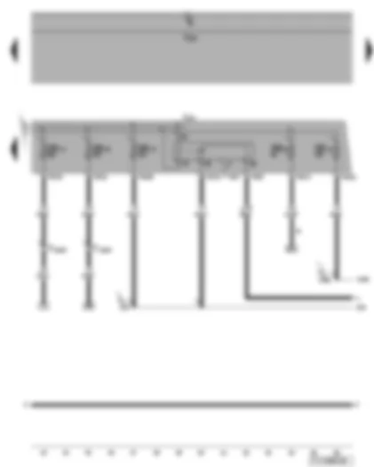 Wiring Diagram  VW TOURAN 2010 - Motronic current supply relay