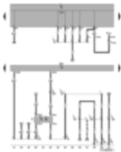 Wiring Diagram  VW TOURAN 2014 - Engine control unit - brake light switch
