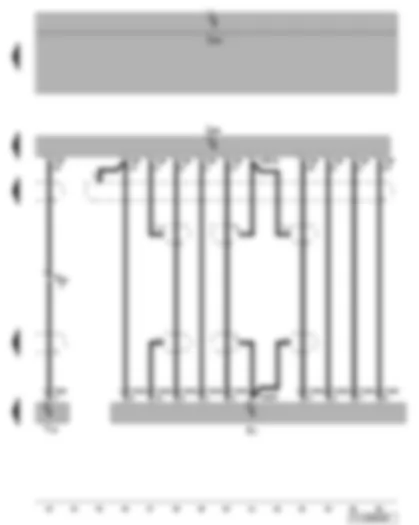 Wiring Diagram  VW TOURAN 2014 - Multifunction unit control unit - DVD player - multimedia display unit 1