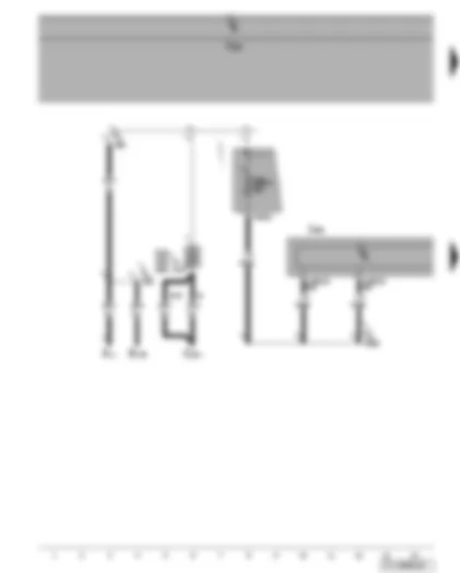 Wiring Diagram  VW TOURAN 2007 - Control unit with display for radio and navigation
