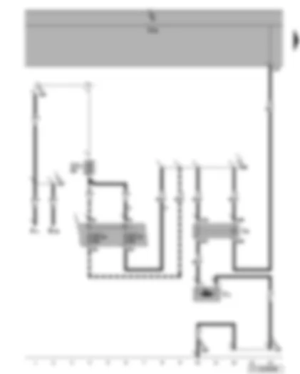 Wiring Diagram  VW TOURAN 2009 - Headlight washer system relay - headlight washer system pump