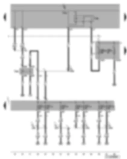 Wiring Diagram  VW TOURAN 2006 - Terminal 50 voltage supply relay - terminal 15 voltage supply relay 2