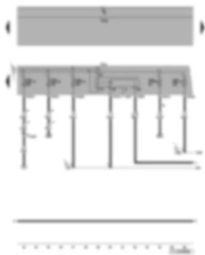 Wiring Diagram  VW TOURAN 2006 - Motronic current supply relay