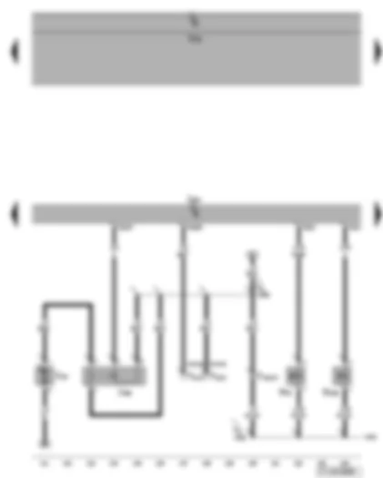 Wiring Diagram  VW TOURAN 2015 - Engine control unit - additional coolant pump relay - coolant circulation pump - charge pressure control solenoid valve - turbocharger air recirculation valve