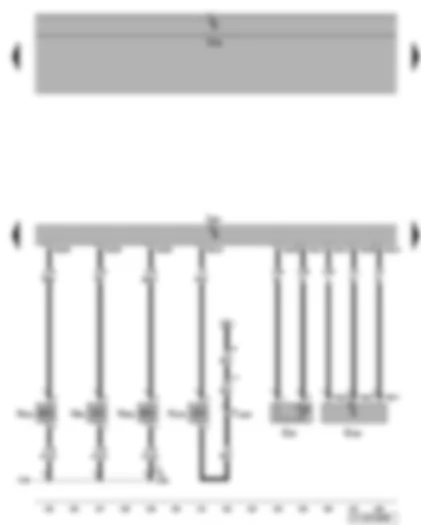 Wiring Diagram  VW TOURAN 2015 - Intake manifold flap valve - variable valve timing - activated charcoal filter and fuel pressure - radiator outlet coolant temperature sender - brake servo pressure sensor