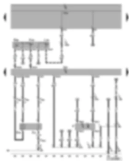Wiring Diagram  VW TOURAN 2015 - Engine control unit - winter driving program button - Lambda probe - brake light switch