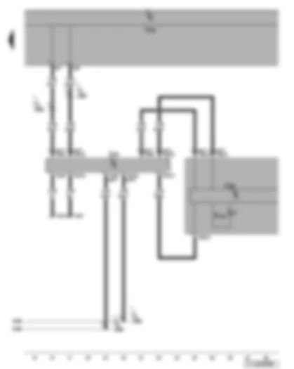 Wiring Diagram  VW TOURAN 2009 - Dash panel insert - data bus diagnosis interface - self-diagnosis connection - warning lamp for electromechanical power steering