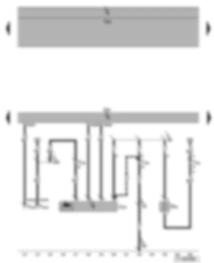 Wiring Diagram  VW TOURAN 2009 - Engine control unit - crankcase breather heater element