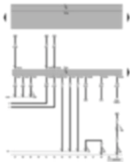 Wiring Diagram  VW TOURAN 2014 - Engine control unit
