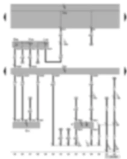 Wiring Diagram  VW TOURAN 2013 - Engine control unit - air mass meter - winter driving program button - brake light switch