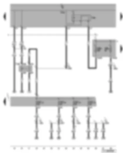 Wiring Diagram  VW TOURAN 2013 - Terminal 50 voltage supply relay - terminal 15 voltage supply relay 2