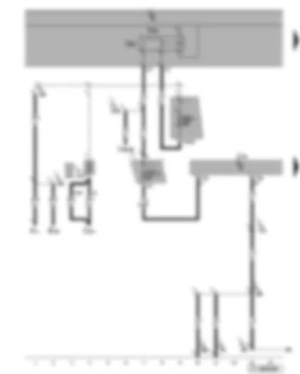 Wiring Diagram  VW TOURAN 2009 - Control unit for park assist steering - terminal 15 voltage supply relay 2