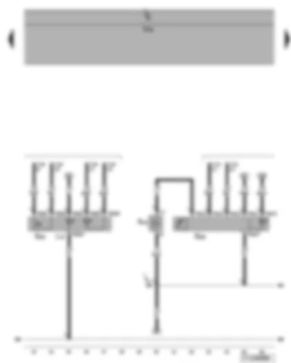 Wiring Diagram  VW TOURAN 2015 - Hands-free system button 1 - 2-way radio loudspeaker volume control 1 - 2-way radio button connection - 2-way radio connection