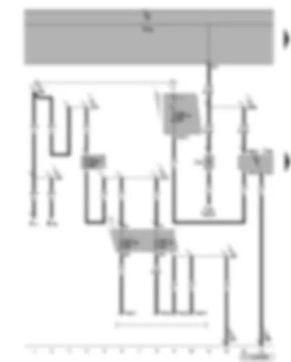 Wiring Diagram  VW TOURAN 2007 - Fuses - voltage supply for loading aid