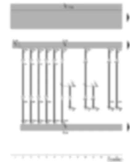 Wiring Diagram  VW TOURAN 2007 - Special signal system operating unit - blue flashing light 1 - special signal system with light bar and lettering
