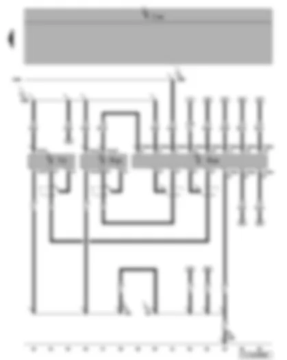 Wiring Diagram  VW TOURAN 2009 - Camera for in-car video surveillance - data storage unit for in-car video surveillance - display unit for in-car video surveillance