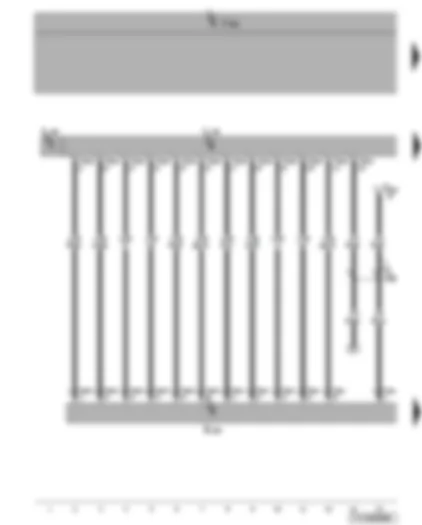 Wiring Diagram  VW TOURAN 2007 - Special signal system operating unit - blue flashing light 1 - special signal system with light bar and lettering