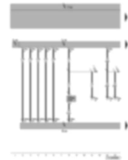 Wiring Diagram  VW TOURAN 2007 - Special signal system operating unit - blue flashing light 1 - special signal system with light bar and lettering - special vehicle fuse 3