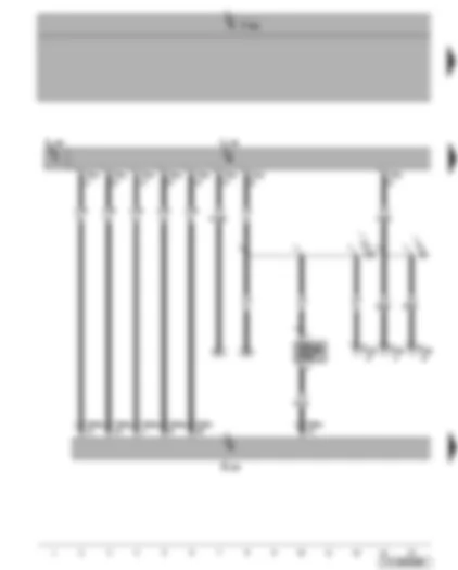 Wiring Diagram  VW TOURAN 2007 - Special signal system operating unit - blue flashing light 1 - special signal system with light bar and lettering - special vehicle fuse 4